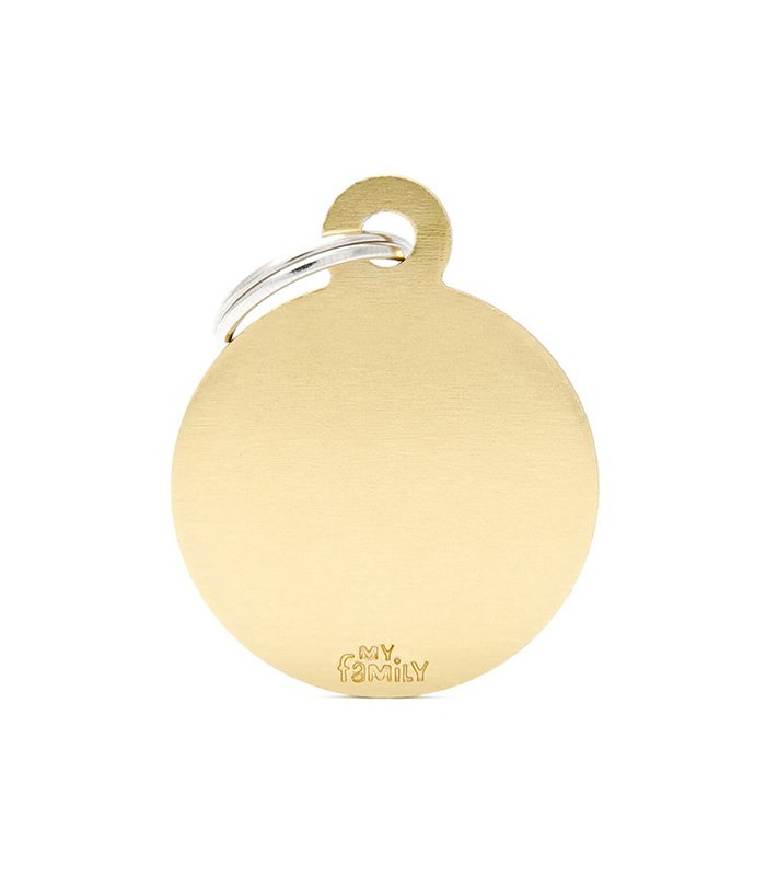 Big Round Golden Brass