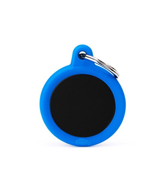 Black Circle Alu Blue Rubber