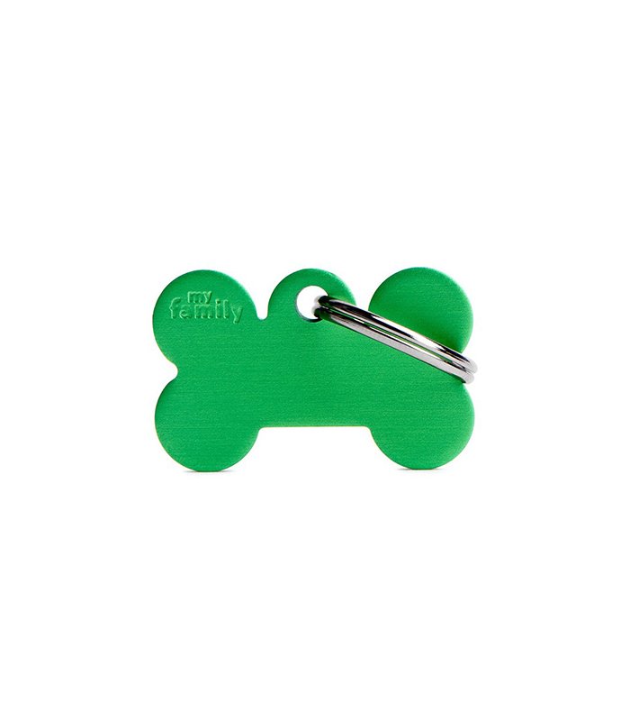 Small Bone Aluminum Green