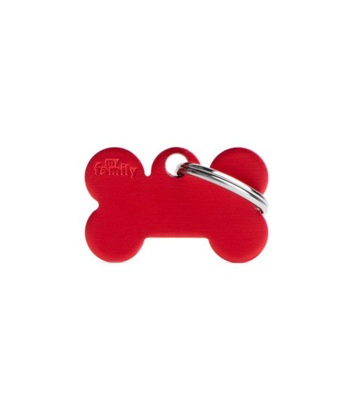 Small Bone Aluminum Red