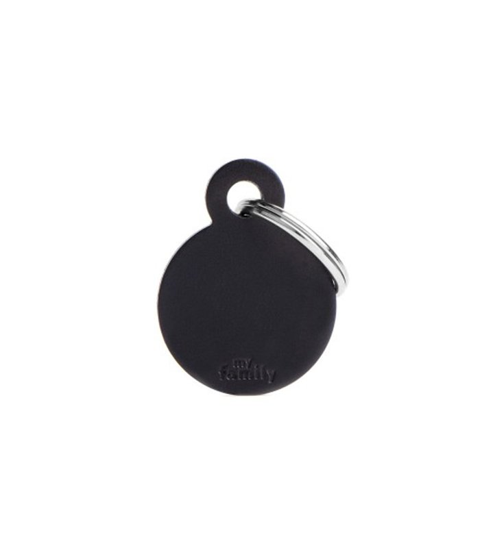 Small Round Aluminum Black