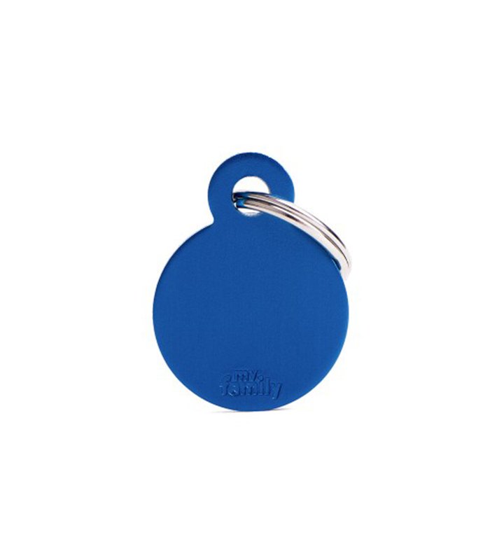 Small Round Aluminum Blue