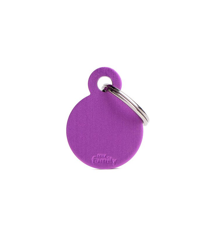 Small Round Aluminum Purple